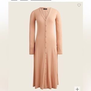 J. Crew Ribbed button-front knit dress sz. Small